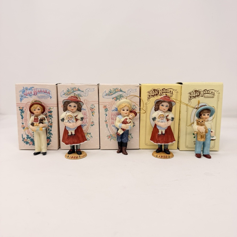 Jan Hagara Vintage‎ 
 Christmas Ornament Figurine Lot of 6 w/ Boxes - Picture 4 of 11